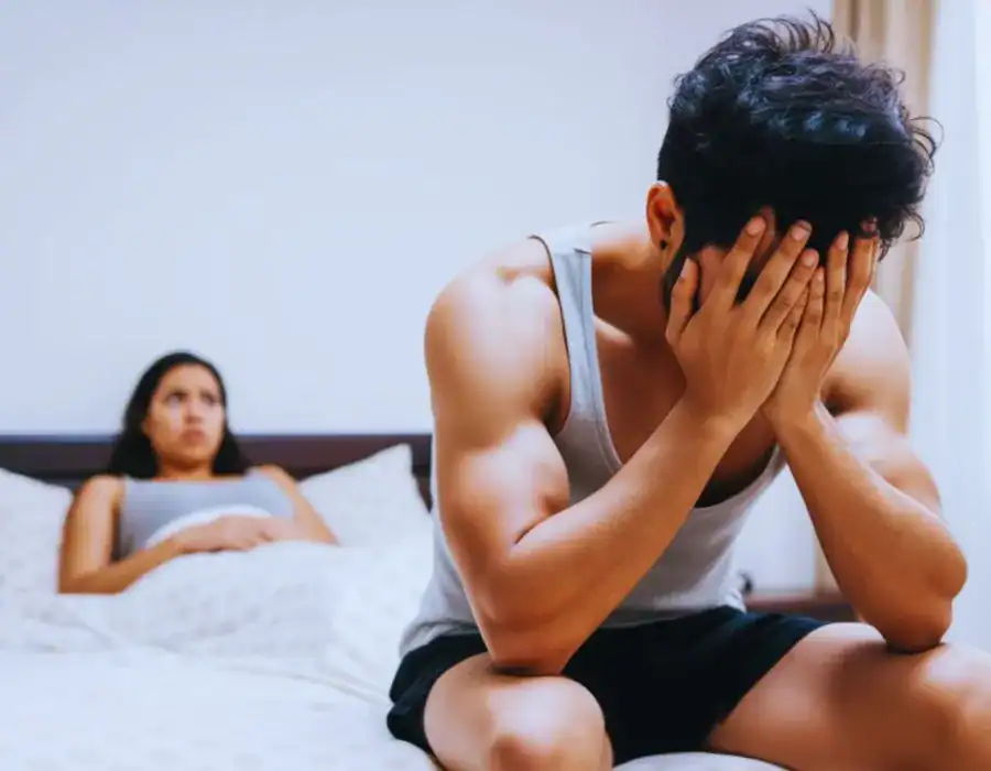 Image of upset man in need of erectile dysfunction treatment Keighley
